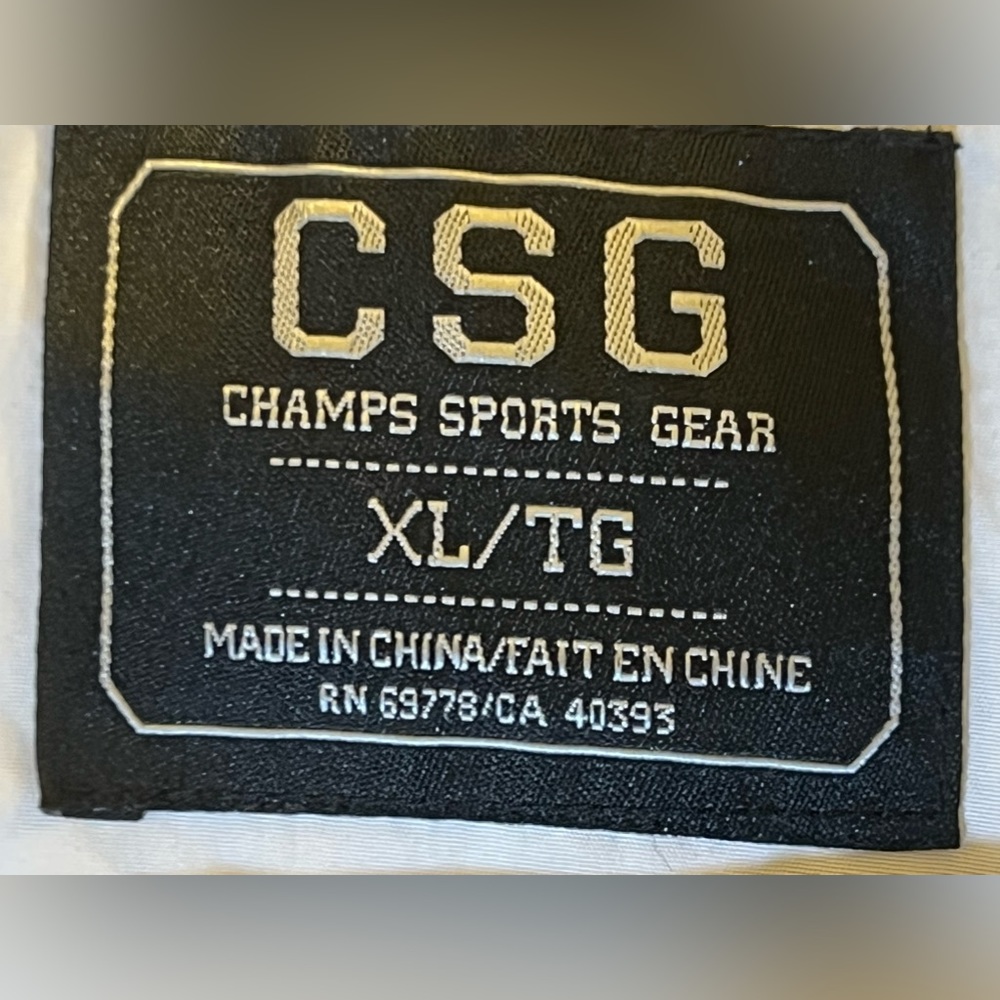 😎🏆Champs Sports Gear Jacket Lightweight Black White Size XL - Picture 11 of 14